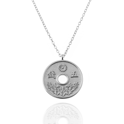 Silver Necklaces Silver Necklace - Coin - 18 mm