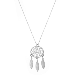 Silver Necklaces Silver Necklace - Dreamcatcher 20mm