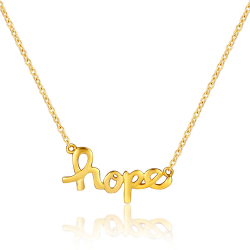 Colliers Argent Lisse Collier Argent - HOPE 11x22