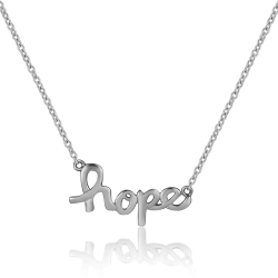 Colliers Argent Lisse Collier Argent - HOPE 11x22