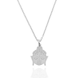 Silver Necklaces Silver Necklace - Buddha 14mm