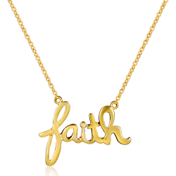 Colliers Argent Lisse Collier Argent - Faith