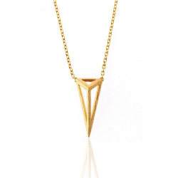 Collar Bronce Liso Collar Bronce - Triangulo  8*14mm