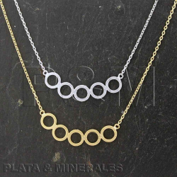 Collar Bronce Liso Collar Bronce - Circulos