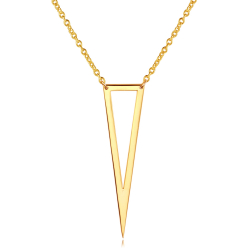 Colliers Argent Lisse Collier Argent - Triangle