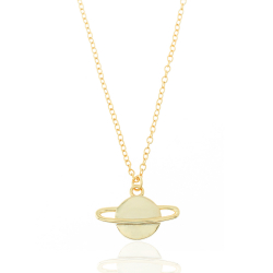 Collar Plata Lisa Collar Plata - Saturno