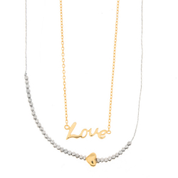 Colliers Argent Lisse Collier Argent - Love