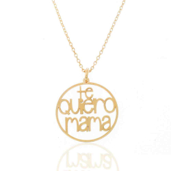 Colliers Argent Lisse Collier Argent - Te Quiero Mama