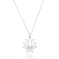 Silver Necklaces Silver Necklace - Lotus Flower