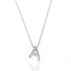 Silver Necklaces Necklace - Letter