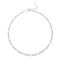 Halsketten Glattes Silber Halskette Silber - Choker