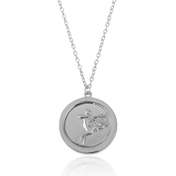 Colliers Argent Lisse Collier Argent - Monnaie