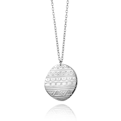 Colliers Argent Lisse Collier - Ethnique 20 mm