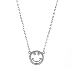 Silver Necklaces Silver Necklace - Smiley