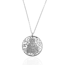 Colliers Argent Lisse Collier Argent - Vierge de la Macarena