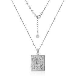 Silver Necklaces Necklace - Sun 20*22
