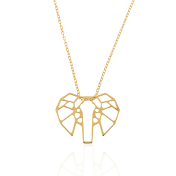 Silver Necklaces Silver Necklace - Origami Elephant