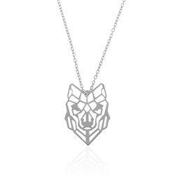 Colliers Argent Lisse Collier Argent - Tigre Origami