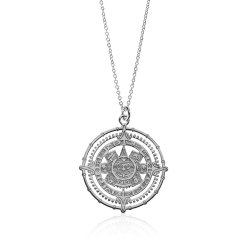 Silver Necklaces Silver Necklace - Azteca Sun