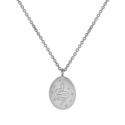 Colliers Argent Lisse Collier Argent - Serpent