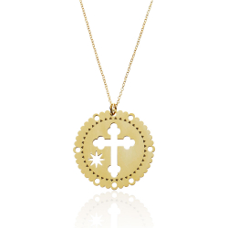 Colliers Argent Lisse Collier Argent - Croix