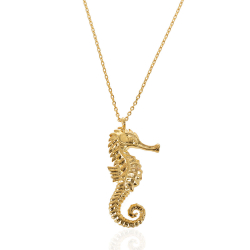 Bronze Necklaces Necklace -Sea Horse-Bronze