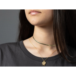 Colliers Bronze Lisse Collier Coquille-Bronze