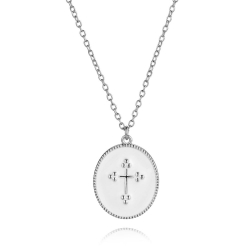Silver Necklaces Silver Necklace - Cross 16mm