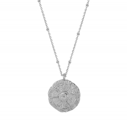 Colliers Argent Lisse Collier Argent - Monnaie