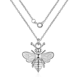Silver Necklaces Silver Necklace - Bee 20*18mm