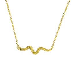 Colliers Argent Lisse Collier - Serpent