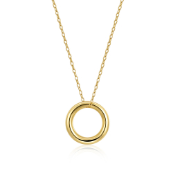 Colliers Argent Lisse Collier-Anneau