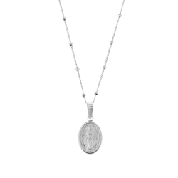 Silver Necklaces Necklace - Virgen - 55+5cm