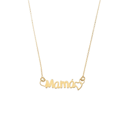 Silver Necklaces Necklace - Mama - Rhodium Silver