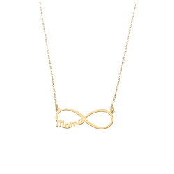 Colliers Argent Lisse Collier - Mama Infini