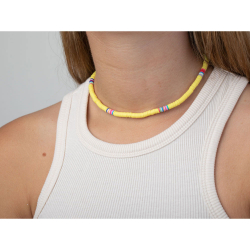 Collar Bronce Liso Collar- Madera Amarillo