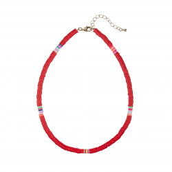 Colliers Bronze Lisse Collier - Bois de couleur Rouge