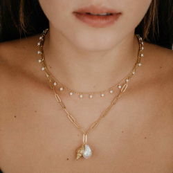 Bronze Necklaces Necklace: Pearl Snail