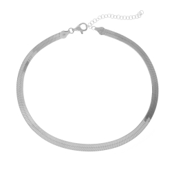 Halsketten Glattes Silber Choker