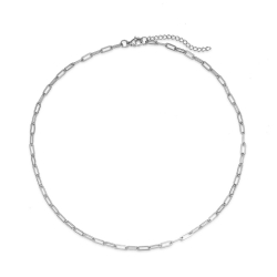 Colliers Acier Lisse Collier Acier - 38 cm+4 cm 7,7 x 3 mm