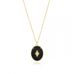 Collar Plata Mineral Collar Mineral - CZ - 40+5cm