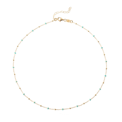 Silver Stone Necklaces Balls Necklace - 38+4cm