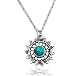 Silver Stone Necklaces Necklace Mineral - Star - 38+5cm