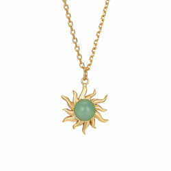 Collar Plata Mineral Collar Sol - Mineral - 45 + 5 cm - Bañado Oro