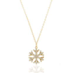 Colliers Argent Zircone Collier Zircone - Neige-