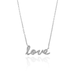 Collar Plata Circonita Collar Circonita - Love