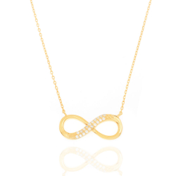 Silver Zirocn Necklaces Zirconia Necklace - Infinity