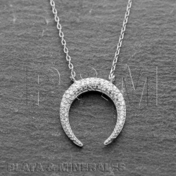 Collar Plata Circonita Collar Circonita - Cuernos