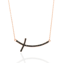 Colliers Argent Zircone Collier Zircone - Croix