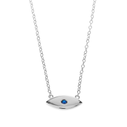 Silver Zirocn Necklaces Necklace Zirconia-Eye